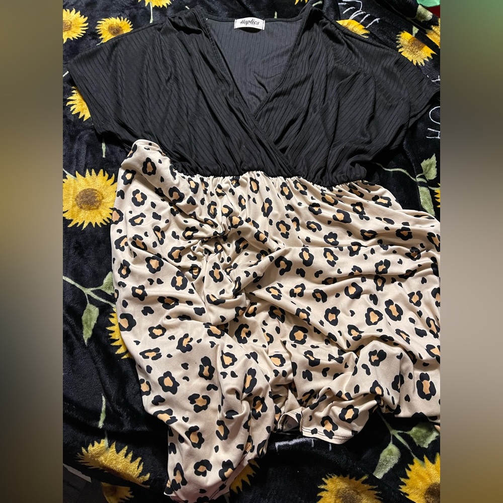 Animal print dress